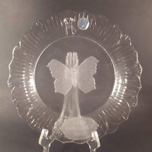 Goebel 1979 Mother's Day Crystal Glass Plate Original Box Limited Edition